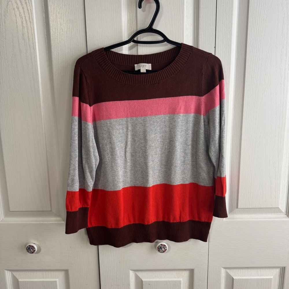 Loft Outlet striped sweater size large